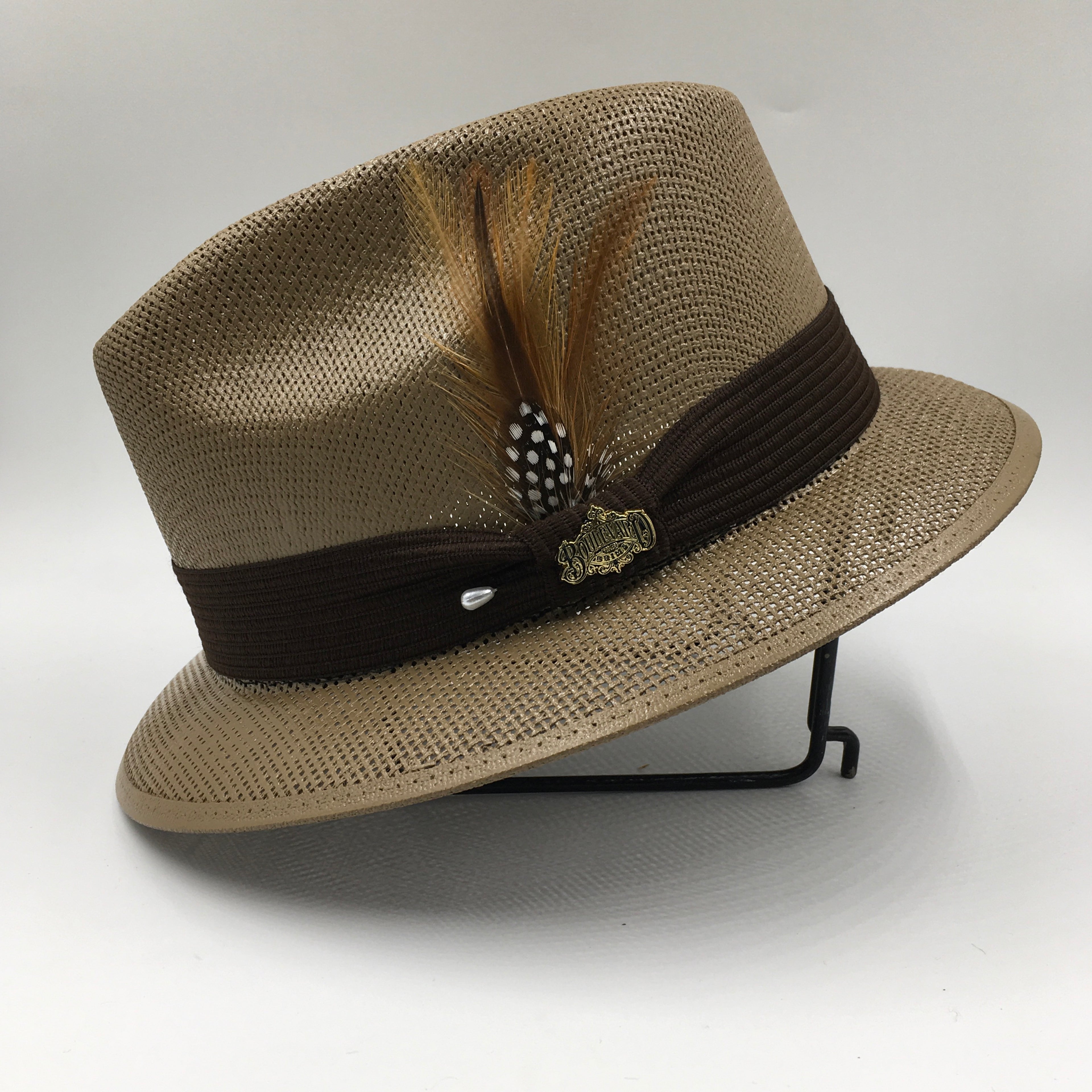 lowrider pinched brim / brown band