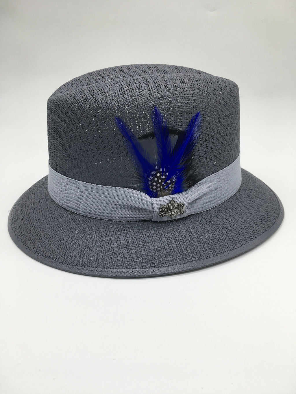 Lowrider Brim "Center crease" Oxford grey / Blue Feather