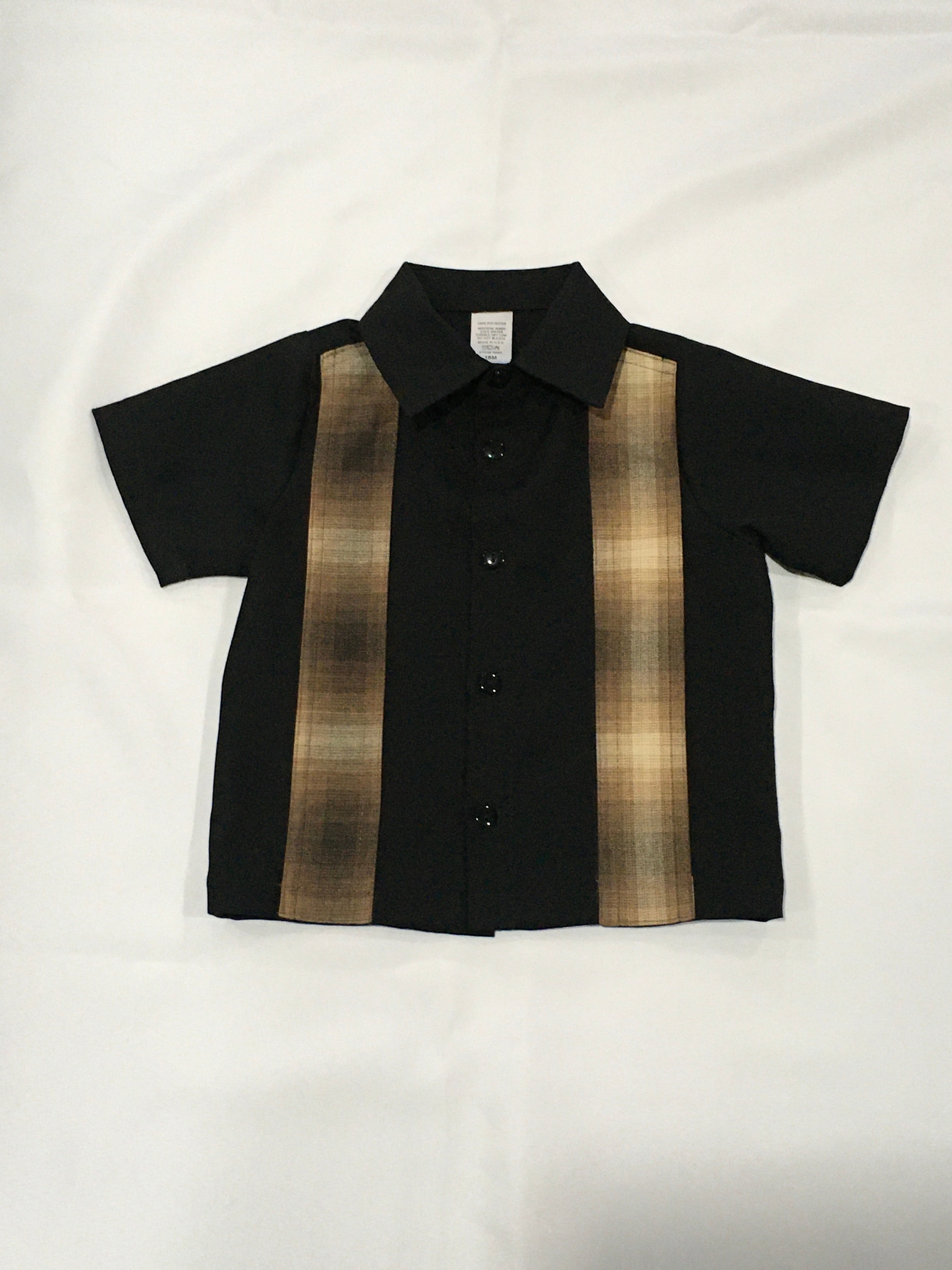 Lil' G bowler  shirt  (New school) Brown